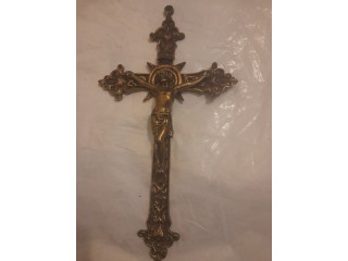 Crucifixo em Latão Trabalhado ( Muito antigo )